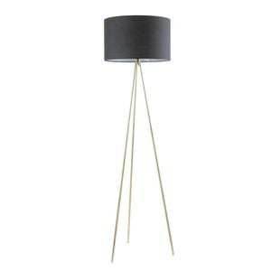 Cla Lighting Jambes Drum Shade Tripod Floor Lamp With Antique Brass Black