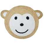 Handmade Kids Jute Rug-Cheeky-1142-Natural-100x100cm