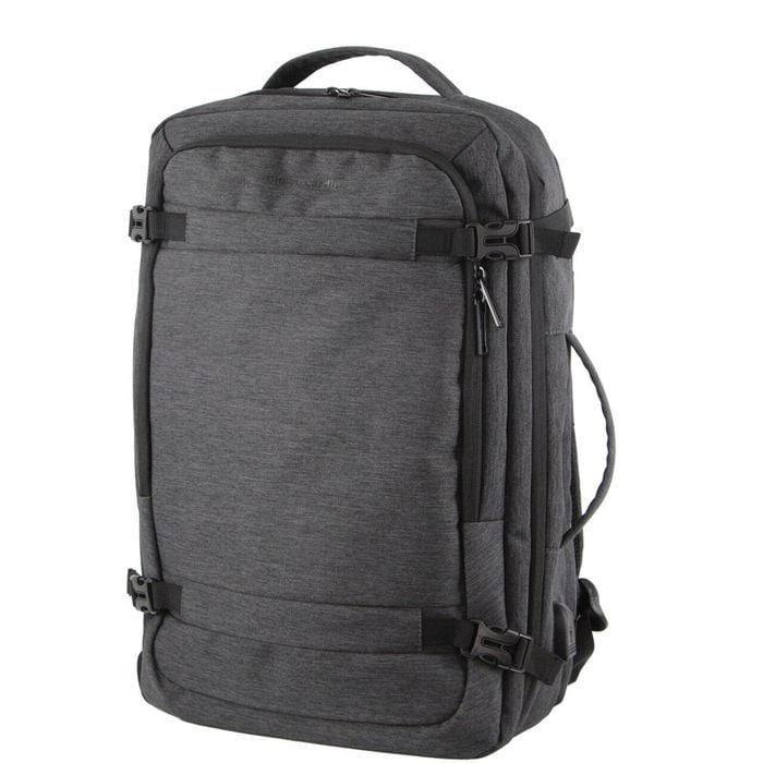 Pierre Cardin s Travel & Business Backpack with Built-in USB Port Grey