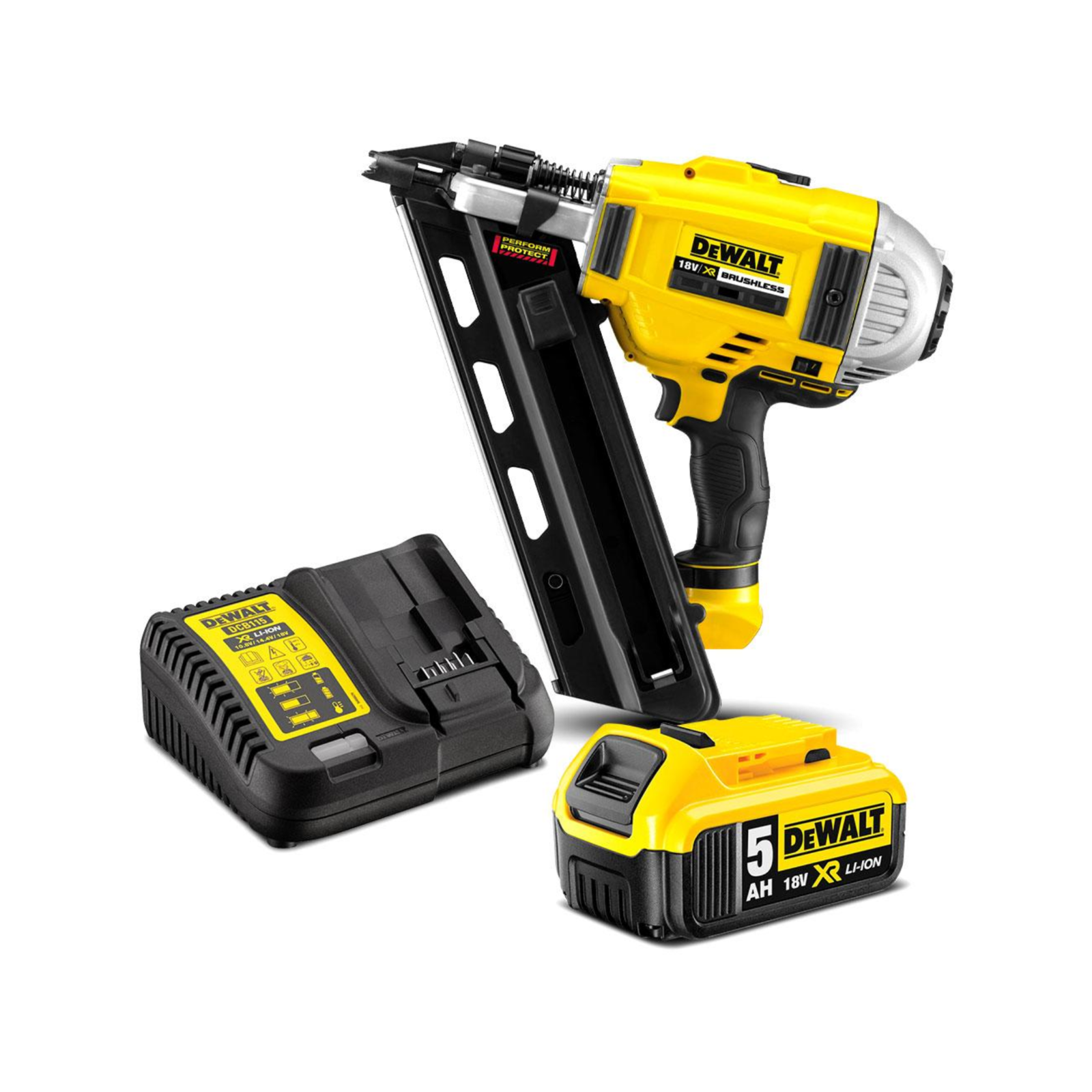 DeWALT 18V Cordless Brushless Framing Nailer 5.0AH Kit product image