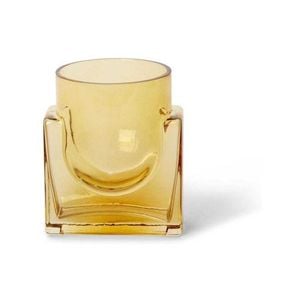 E Style 17cm Glass Pixie Flower Vase Decor - Amber