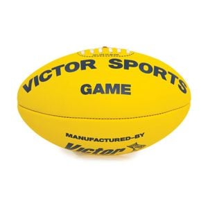 Victor Sports AFL Leather Game Ball Quality Material Yellow Size 3