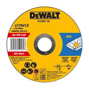 DEWALT Thin Cut 115 x 1.2mm Inox 10 PACK