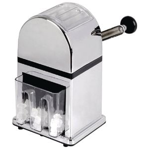 Olympia Manual Ice Crusher Chrome Effect C824 268x177x162mm Includes Scoop