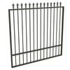 ProtectorAl 1201 - 1500 x 1500mm Woodland Grey Aluminium Garden Gate Spear Top With Mid Rail