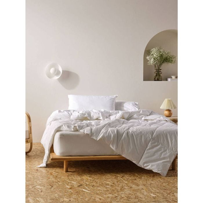 Linen House Single Bamboo Bedroom Quilt 300gsm - White