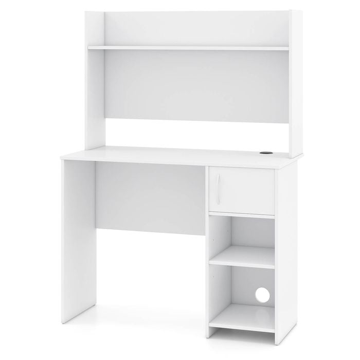 Costway Computer Desk w/Storage Shelf & Cabinet Home Office Laptop Table