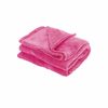 Cleo Soft Coral Fleece Extra Large Throw / Single Sized Blanket 150 X 200 Cm Hot Pink