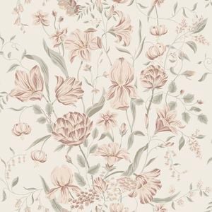Wallpaper Trader Karins Bukett Wallpaper Roll 10.05m x 53cm, Light Pink