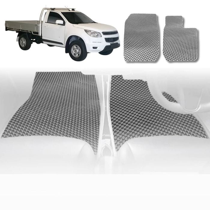 6D Diamond Car Floor Mats for Holden Colorado Ute Single Cab 2012-2016-Outback GT