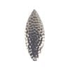 Artizan Hammered Willow Blade, Nickel, 57mml X 17mmw, Qty 5