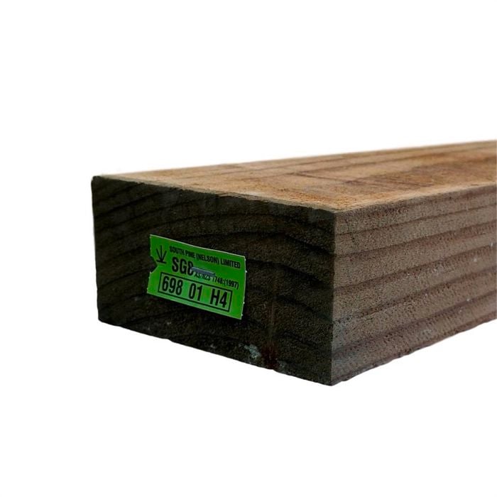 100 x 50mm SG8 H4 Wet Sawn Treated Timber - Per Linear Metre
