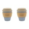 2pk Ecology Wander Coffee Tumbler Carry Cup 300ml Blue