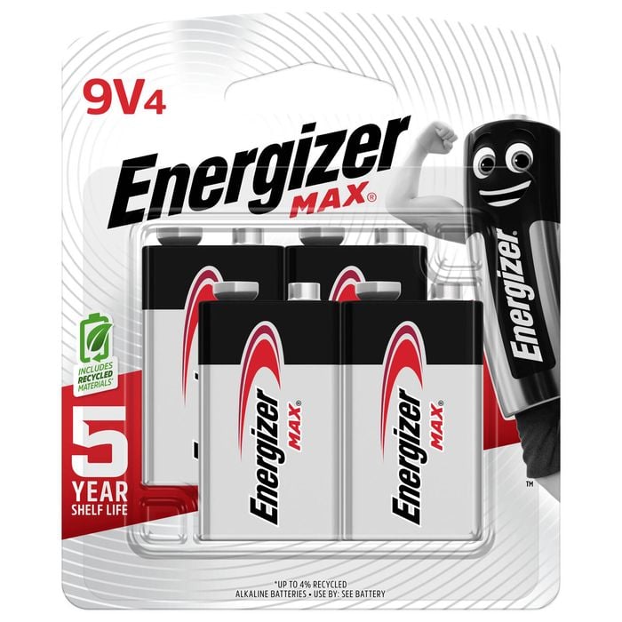 Energizer Max 9V Batteries - 4 Pack