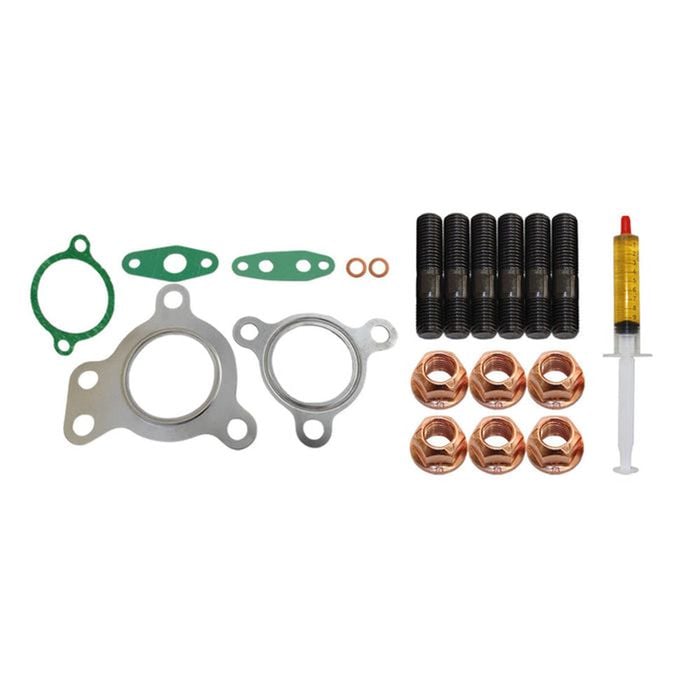 Turbo Charger Installation Stud, Gasket & Lubricant Kit For Toyota Landcruiser 200 Series 1vd-ftv 4.5l Driver Side