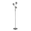 Luminea Clara 3-Sphere Lights Glass Shade Metal Floor Lamp Light Chrome