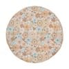 Linen House Kids 200gsm flower Garden reversible Play Mat Round Cotton 120cm