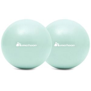 METEOR 25cm Mini Pilates Ball Dual-Pack in Mint Green