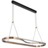 Telbix Ostrom Modern Pendant Hanging Lamp Light Aluminium Pvc Coffee Gold Satin