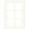Kaboodle 400mm 6 Panel Glass Cabinet Door - Antique White