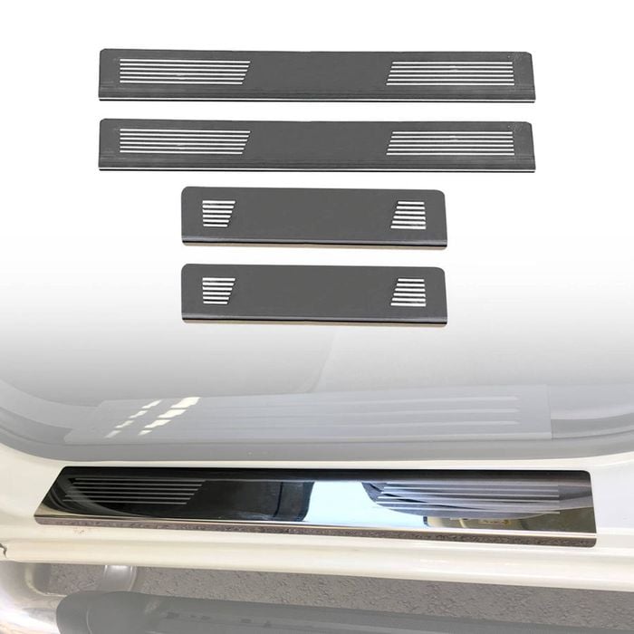 AUSGO Stainless Steel Door Sill Protector for Mazda BT-50 BT50 UP Series Dual Cab 2011-2020 Scuff Plate Cover