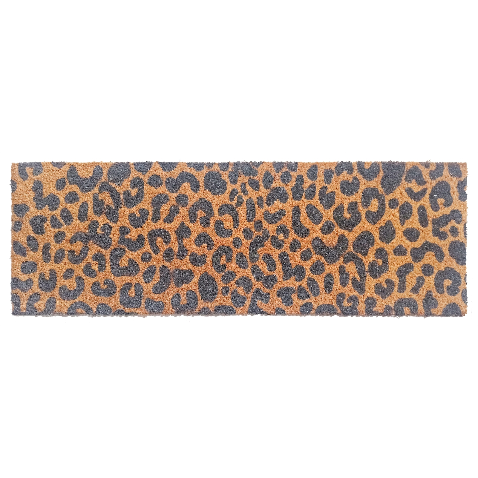 120 x 40cm Grey Spots Leopard PVC Backed Coir Outdoor Mat product image
