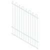 ProtectorAl 350 - 1200 x 1500mm Pearl White Raked 16-30º Loop And Spear Top Pool Fence Panel