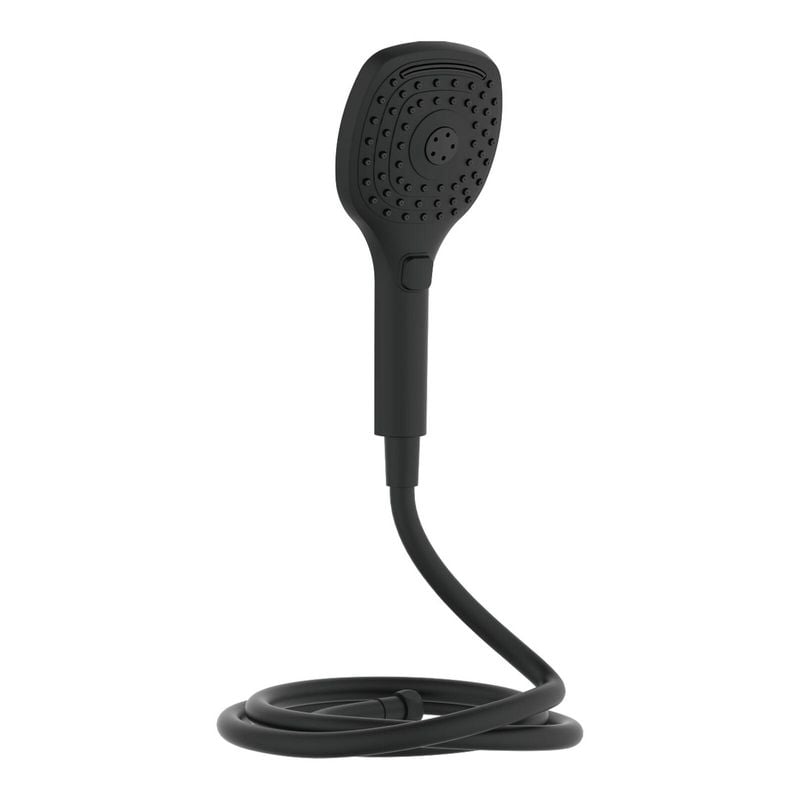 Mondella Cadenza Mate Black 3 Function Hand Shower and Hose WELS 3 Star 9L/min