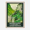 Galrie Vintage Electric Railway Art Print of Martigny to Chamonix by J. Graz, Wood Frame, A0 84 x 119cm (33 x 47inch)