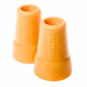 19mm Crutch Tips - Non-slip Ferrules For Stability And Durability - Yellow