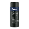 Dulux 340g Black Flat Spray Paint