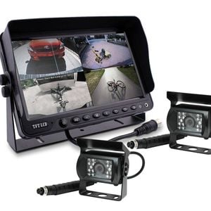 Elinz 9" DVR Monitor 4CH Realtime with 2 Cameras Package