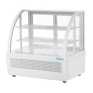 Polar Countertop Display Fridge C-series 100ltr White Commercial Drinks Chiller