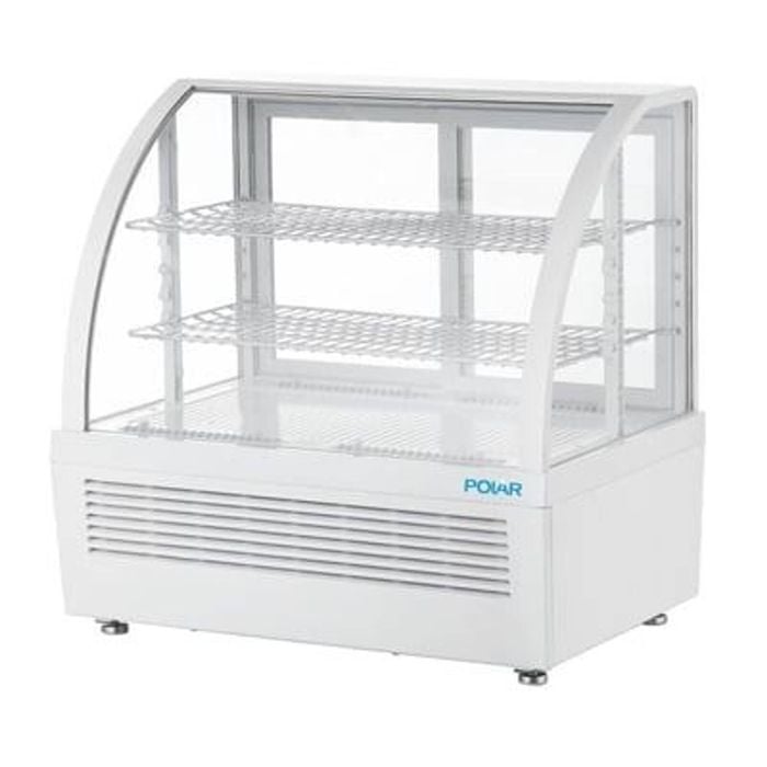 Polar Countertop Display Fridge C-series 100ltr White Commercial Drinks Chiller