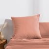 Dreamaker Superfine Washed Microfibre European Pillowcase Pink Clay