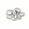 CIAO 6 Ring Crystal Light CTC Tri-colour Led 700mm (Chrome)