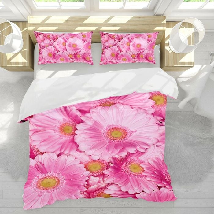 3D Pink Petals 289 Bed Pillowcases Quilt King Single Size