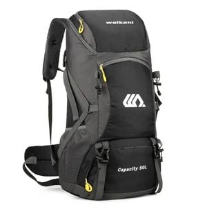 NNEOBA 50L Waterproof Travel Backpack Rucksack Black