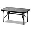 ALFORDSON Dining Table 120CM X 70CM Rectangle Modern Black