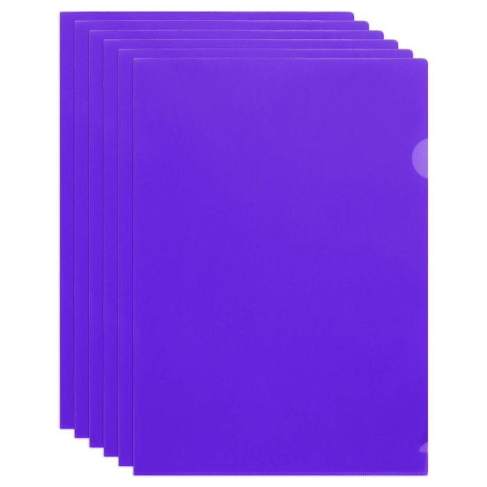 25x Marbig Pp Ultra Letter File A4 Document Paper/stationery Folder/holder Prpl