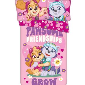 Paw Patrol Pawsome Friendships Kids Cotton Quilt Cover Set - Toddler Bed Size
