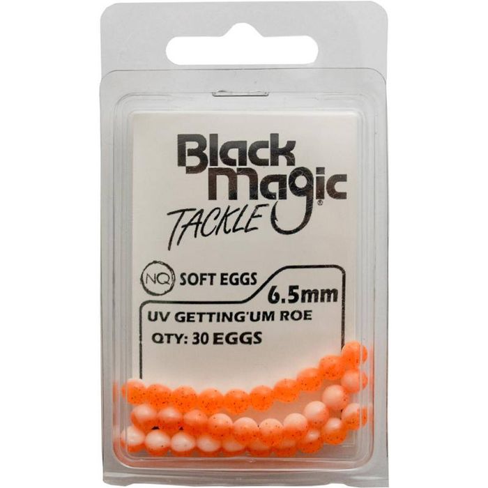 Black Magic 6.5mm Soft Eggs Trout Fishing Lure UV Getting'um Roe