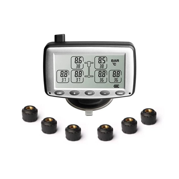 Caravan Trailer Tpms With Low-pressure External 6x Sensors