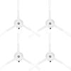 Hygieia Side Brushes For Roborock S8, S7, S6, S5, Q5, Q7, Q8, Qrevo Series, Pack Of 4 White