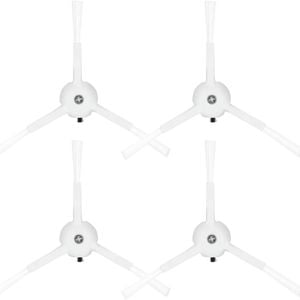 Hygieia Side Brushes For Roborock S8, S7, S6, S5, Q5, Q7, Q8, Qrevo Series, Pack Of 4 White
