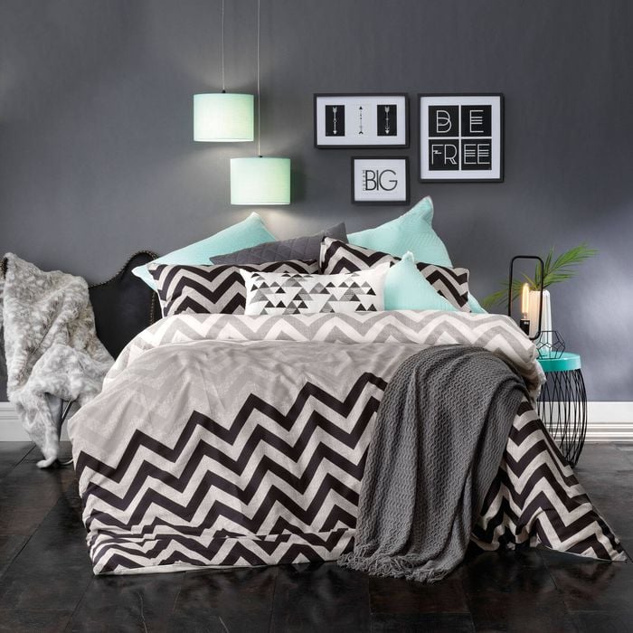 Chester Grey Quilt Cover Set Queen