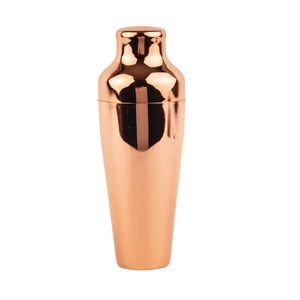Olympia French Cocktail Shaker Copper 2 Piece 550ml 225x84mm Mirror Finish Barware