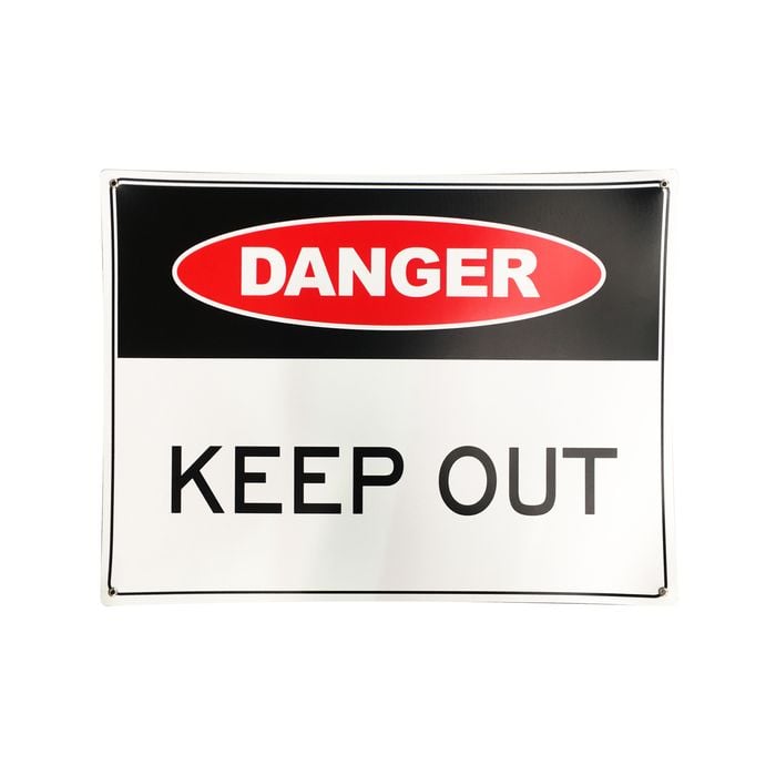 Brutus 600 x 450mm Danger Keep Out Plastic Sign 