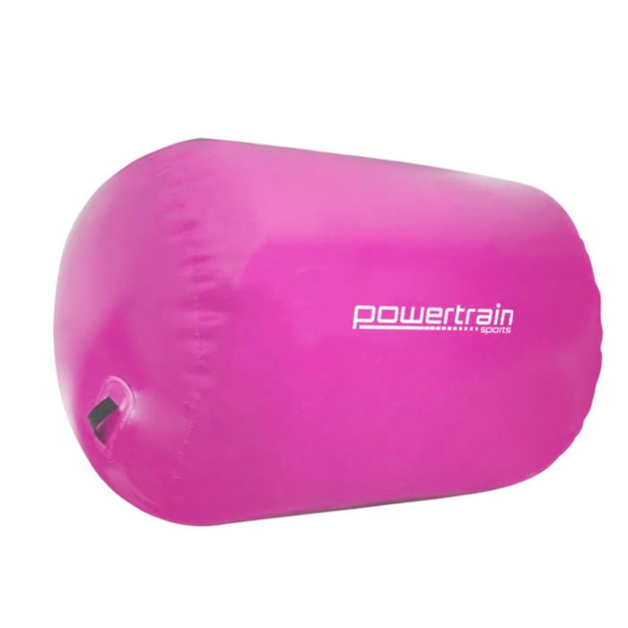 Inflatable Air Exercise Roller Gymnastics Gym Barrel 120 x 75cm Pink