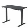 Advwin Electric Standing Desk Height Adjustable 100 x 55 cm Black Frame+ Black Desktop